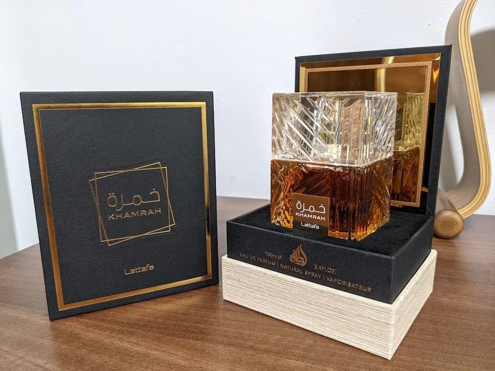 Khamrah Eau de Parfum Lattafa Parfums Unisexe 100 ml Vanille Doux Chaud Épicé Boisé Vanille - ACM BEAUTY